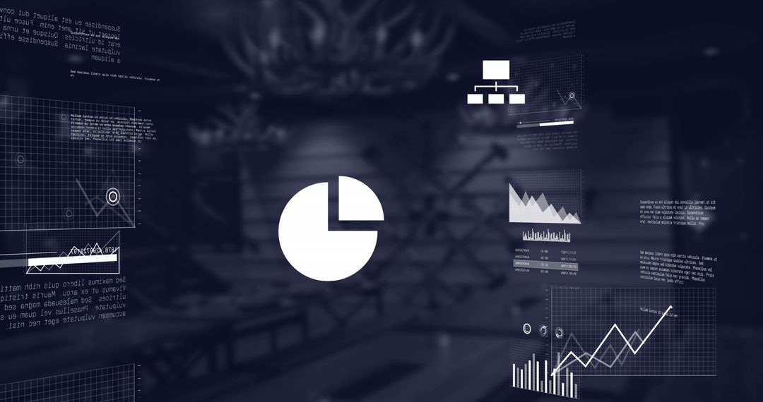 Abstract Charts and Technology Elements in Modern Business Context