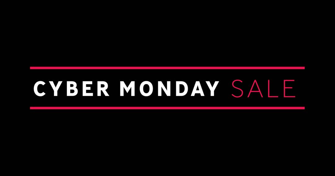 Dynamic Cyber Monday Sale Banner with Bold Text