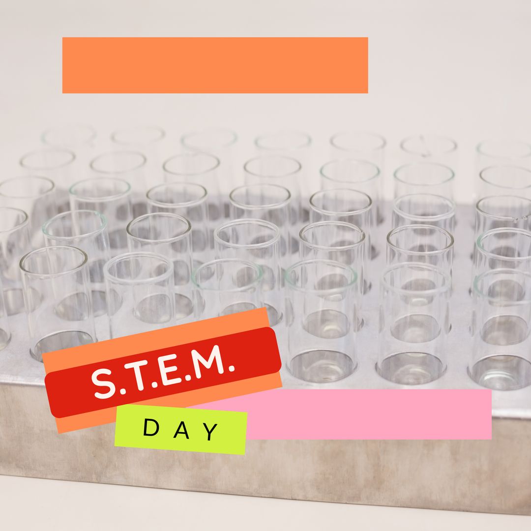 STEM Day Concept with Empty Test Tubes in Laboratory - Download Free Stock Templates Pikwizard.com