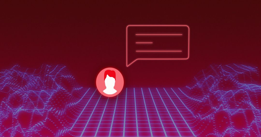 Futuristic Digital Communication Concept in Cyber World