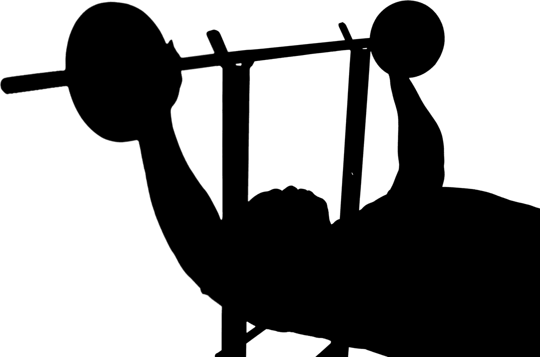 Silhouette of Man Engaged in Active Pose on Transparent Background