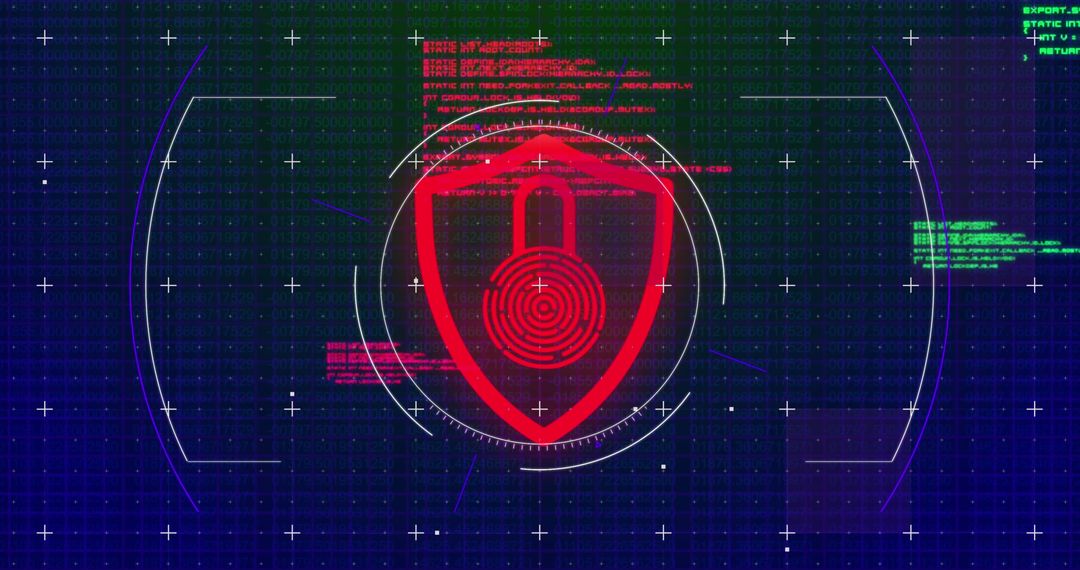 High-Tech Fingerprint Security Interface