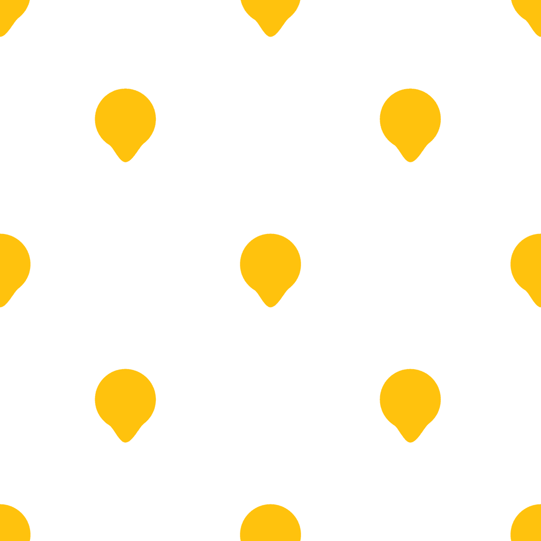 Yellow Balloon Pattern on Transparent Background for Creative Designs