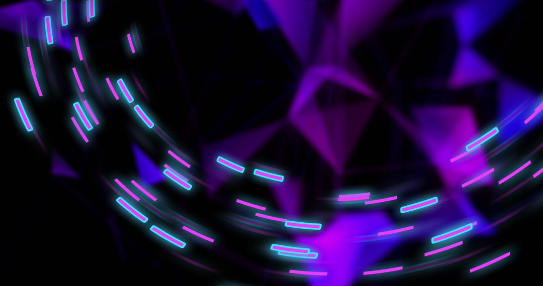 Glowing Light Trails Illustrating Fast Data Transfer