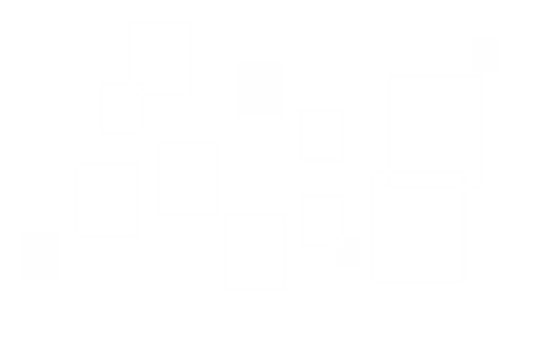 Abstract Geometric White Squares on Transparent Background