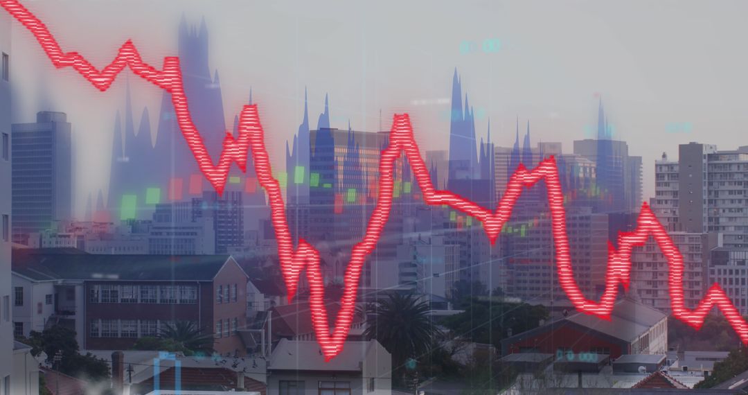 Financial Data Visualizations Expert Economic Impact on Urban Skyline