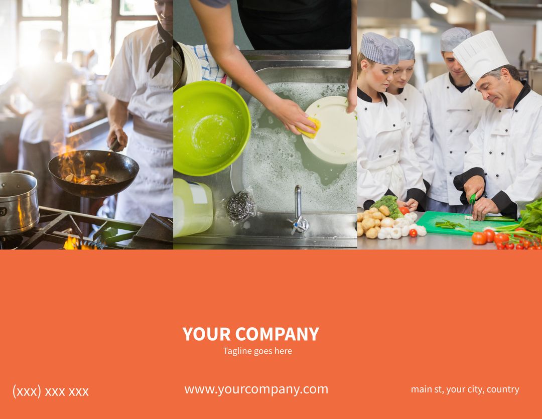 Culinary Teamwork and Precision in Professional Kitchen