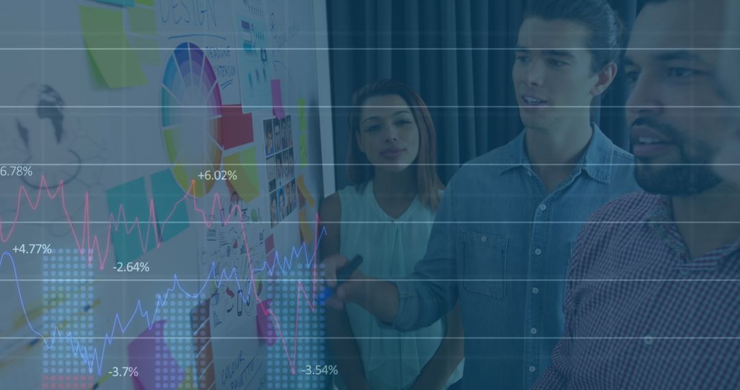 Diverse Colleagues Analyzing Financial Data Strategies