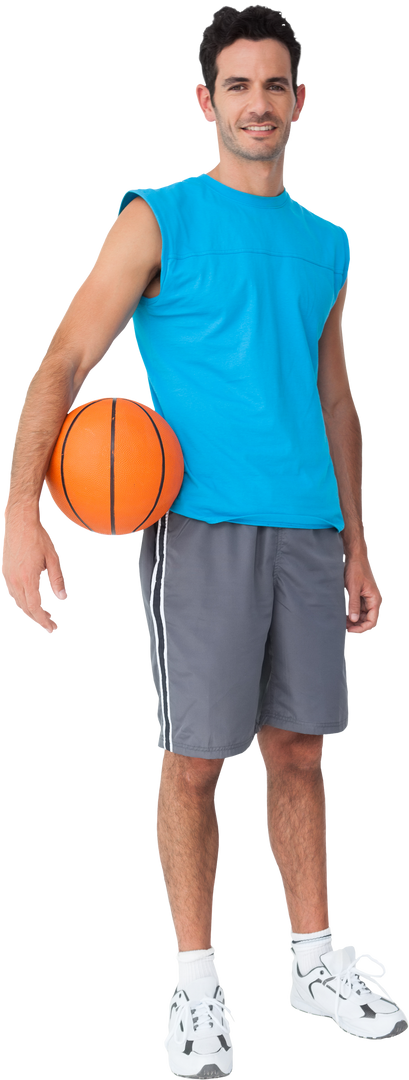 Caucasian Male Basketball Player Holding Ball Transparent Background - Download Free Stock Images Pikwizard.com