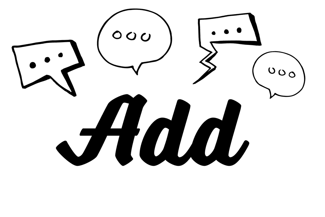 Speech Bubbles for Text Communication on Transparent Background