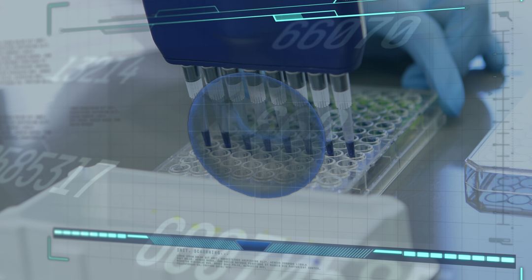 Digital Interface Overlap in High-Tech Laboratory Setting