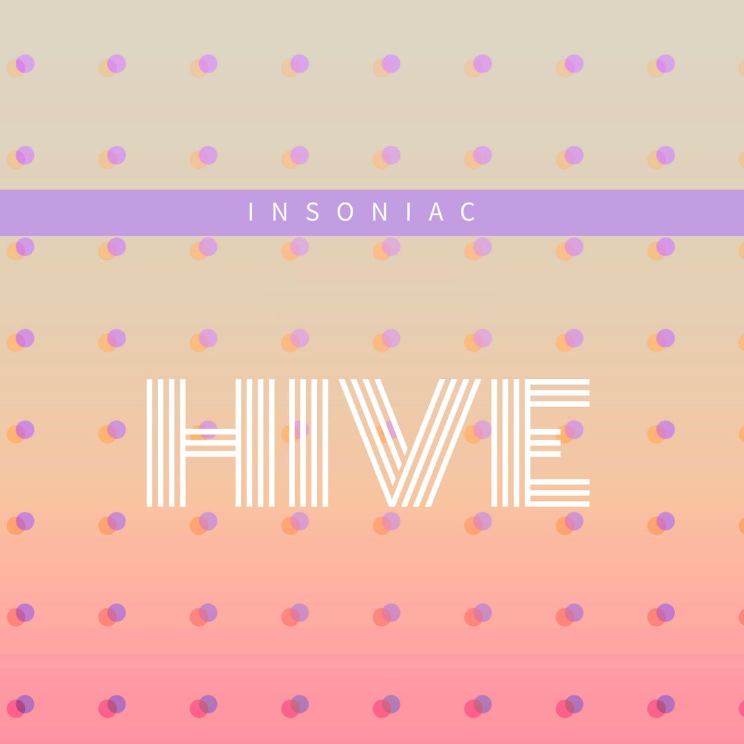 Colorful Abstract Album Cover with Geometric Patterns