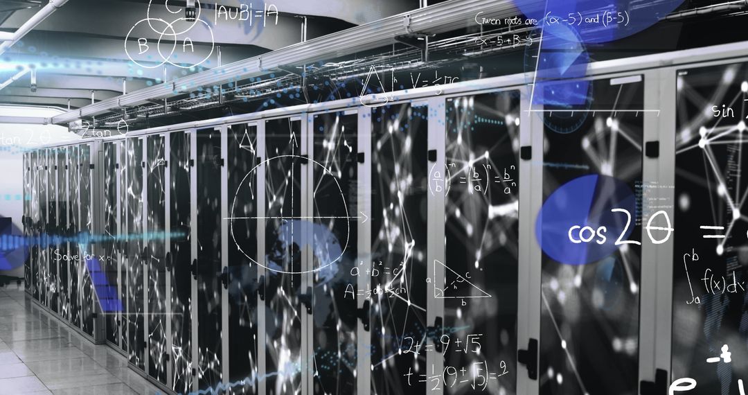Mathematical Equations Overlay with Data Storage Technology
