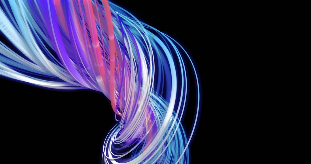 Colorful Light Trails Abstract Digital Background