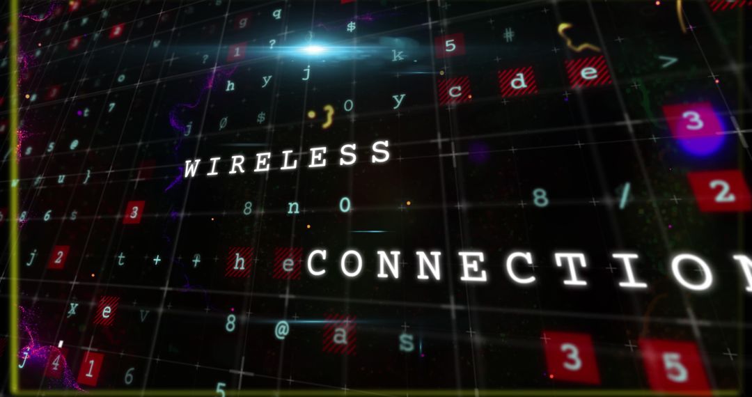 Conceptual High-Tech Digital Wireless Connection Background