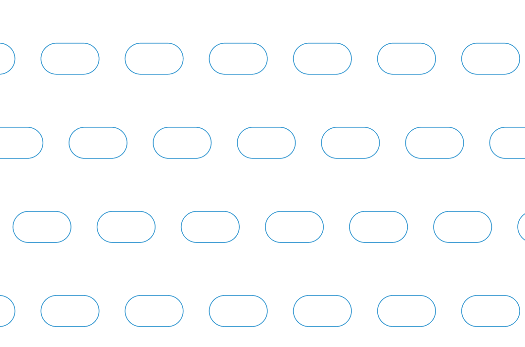 Seamless Blue Symbol Pattern on Transparent Background