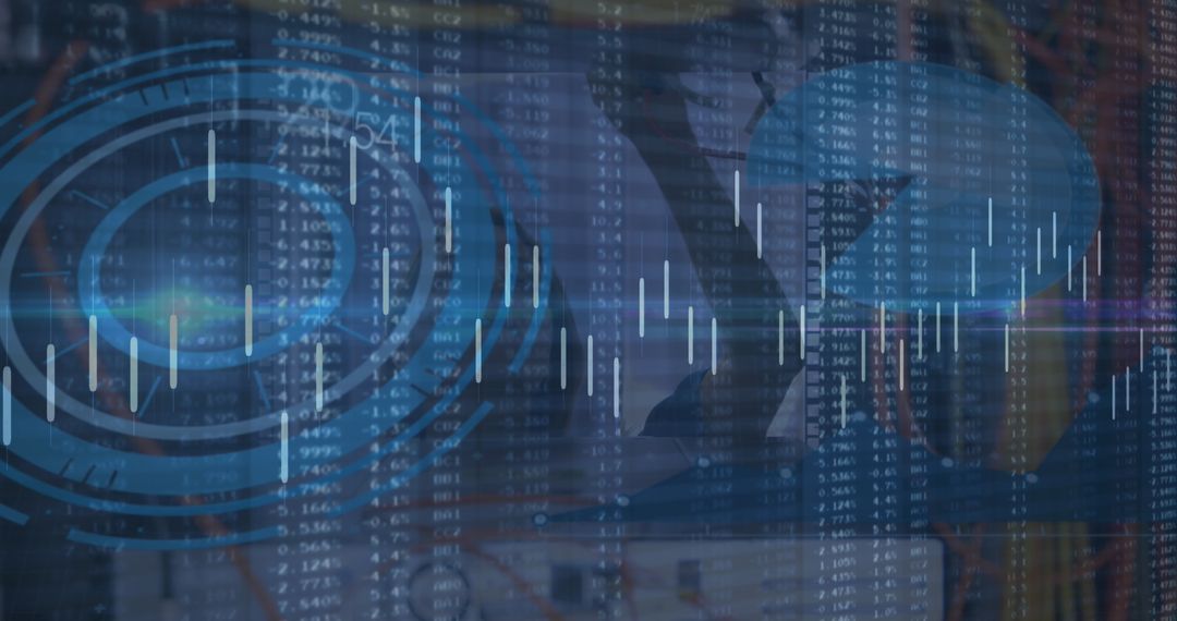 Futuristic Data Interface and Analytics Background