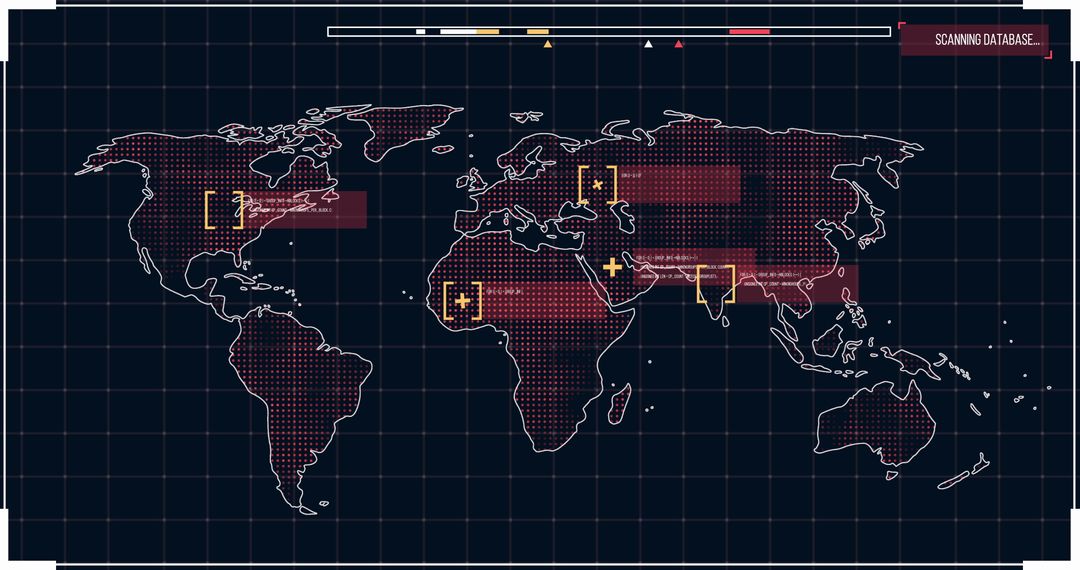 Digital World Map Displaying Global Data Analysis - Free Images, Stock Photos and Pictures on Pikwizard.com