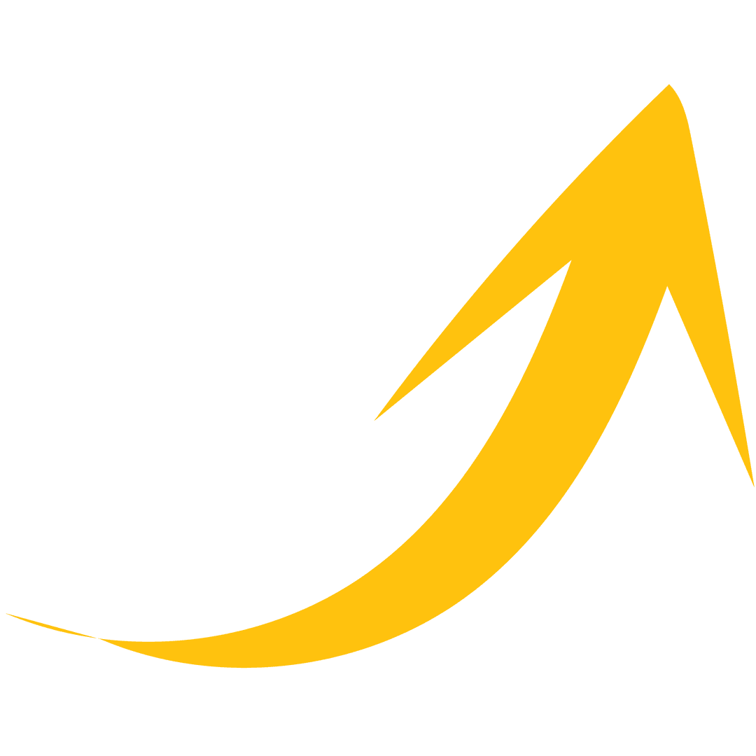 Rising Yellow Arrow Transparent Vector Illustration Symbolizing Growth