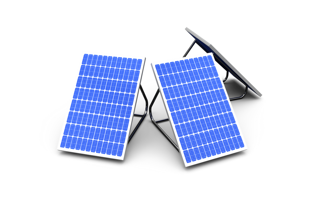 Transparent Background With Trio of Solar Panels Demonstrating Green Energy - Download Free Stock Images Pikwizard.com