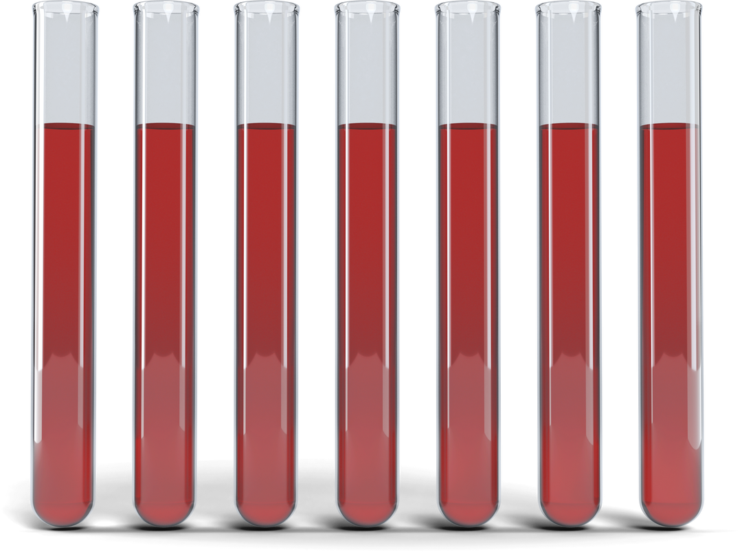 Transparent Test Tubes with Red Chemical Solution, Front View - Download Free Stock Images Pikwizard.com