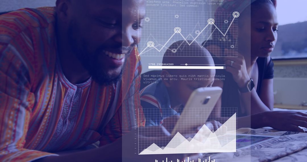 Family Engaging with Technology Amidst Graphical Interface Elements