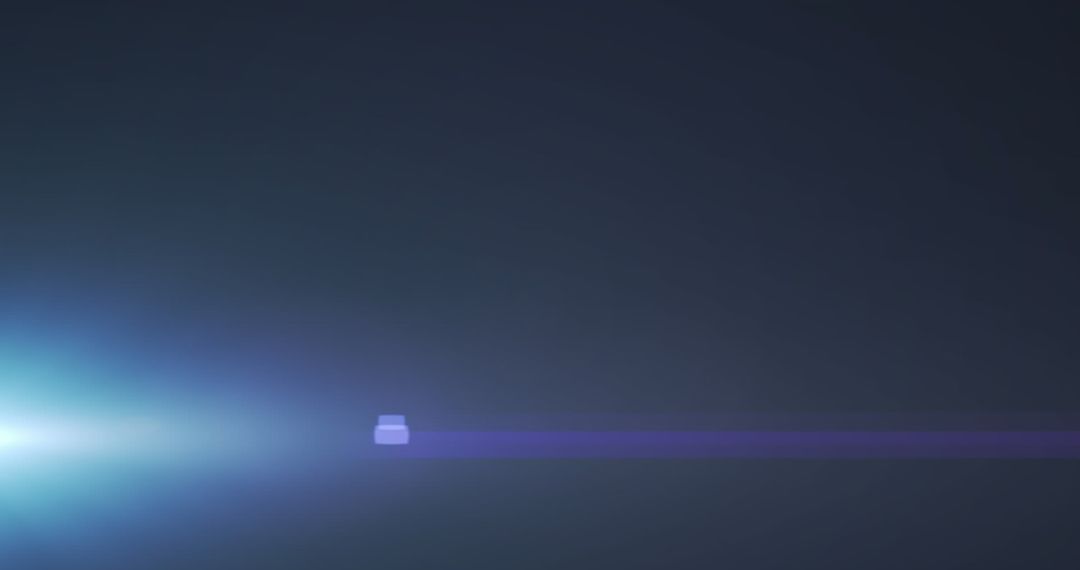 Abstract Light Burst with Lens Flare in Dark Background