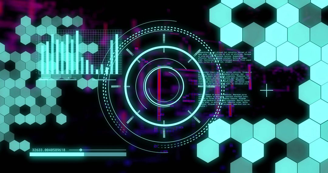 futuristic interface with data streams and diagrams - Free Images, Stock Photos and Pictures on Pikwizard.com