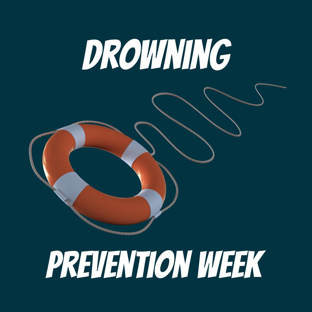 Drowning Prevention Week Awareness Visual with Lifebuoy