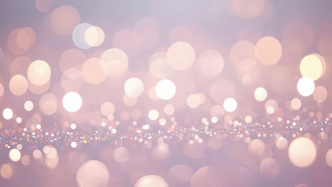 Dreamy Pastel Bokeh Lights with Sparkling Band