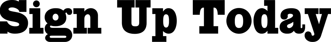 Transparent Sign Up Today Vector Banner with Modern Font