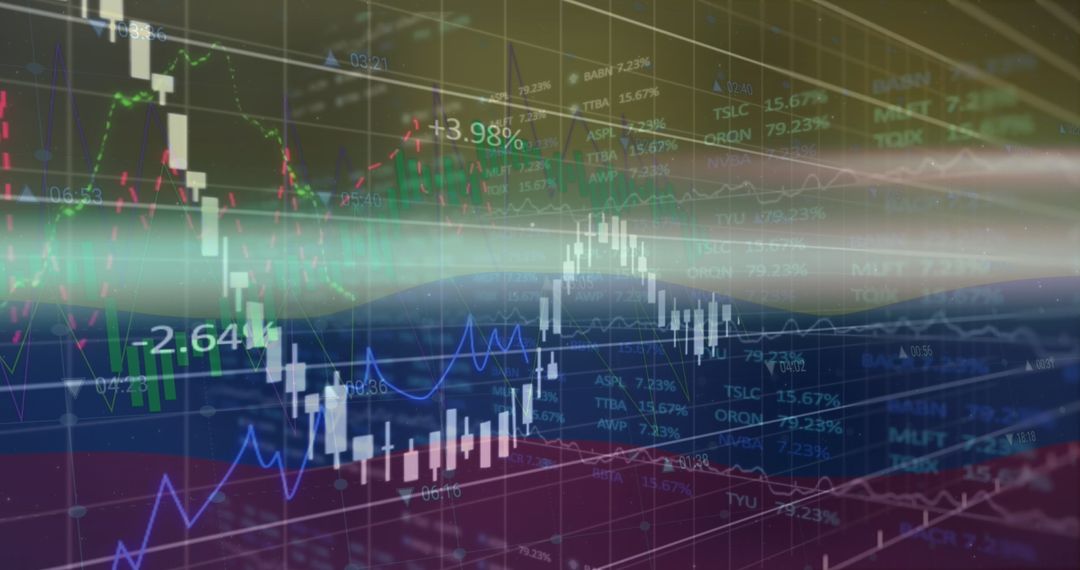 Colombian Flag Merging with Stock Market Graphs Illustrating Economy - Free Images, Stock Photos and Pictures on Pikwizard.com