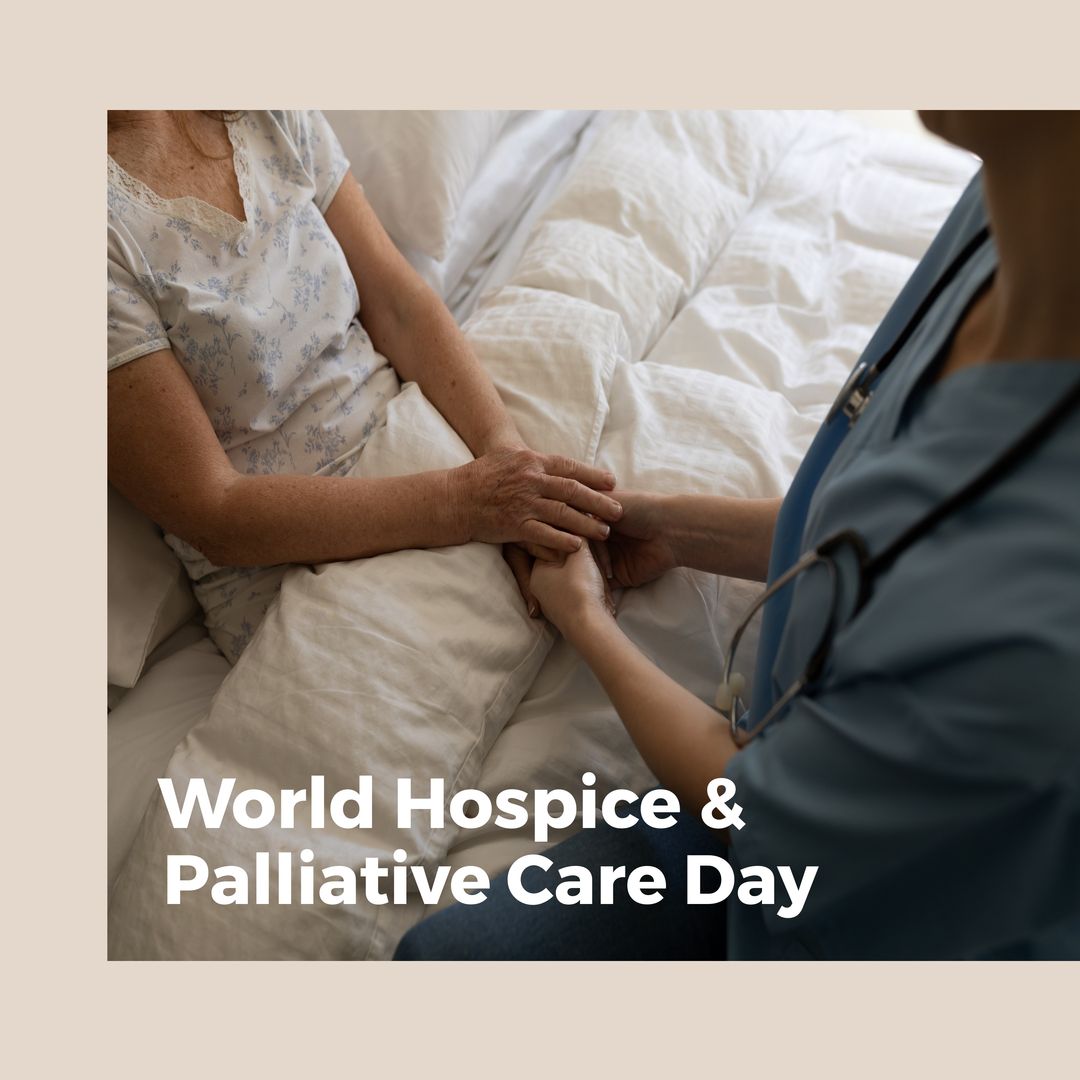Doctor Comforting Elderly Patient for World Hospice and Palliative Care Day - Download Free Stock Templates Pikwizard.com