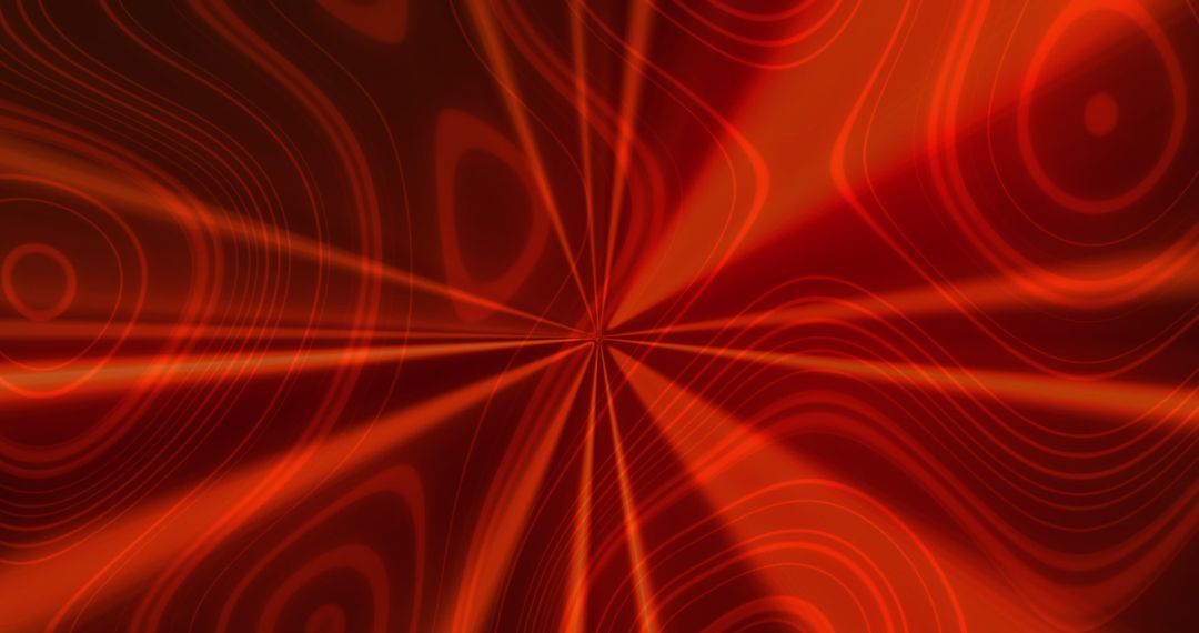 Abstract Red Neon Light Patterns Intensifying Visual Energy