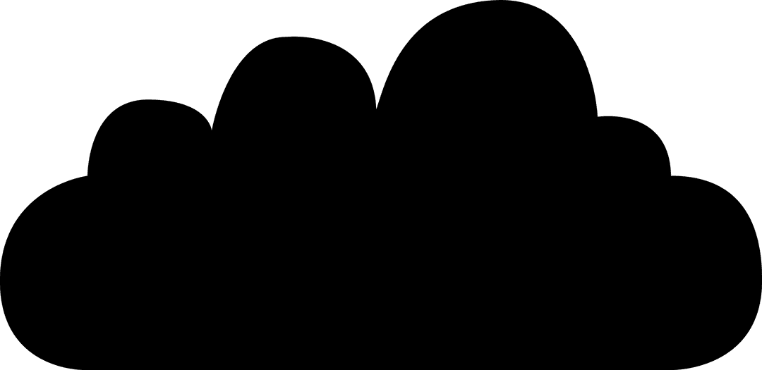 Transparent Cloud Icon Vector Isolated on Blank Background