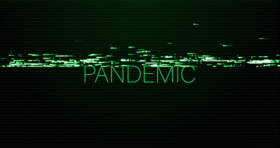 Digital Interference Overlay on Pandemic Text - Free Images, Stock Photos and Pictures on Pikwizard.com