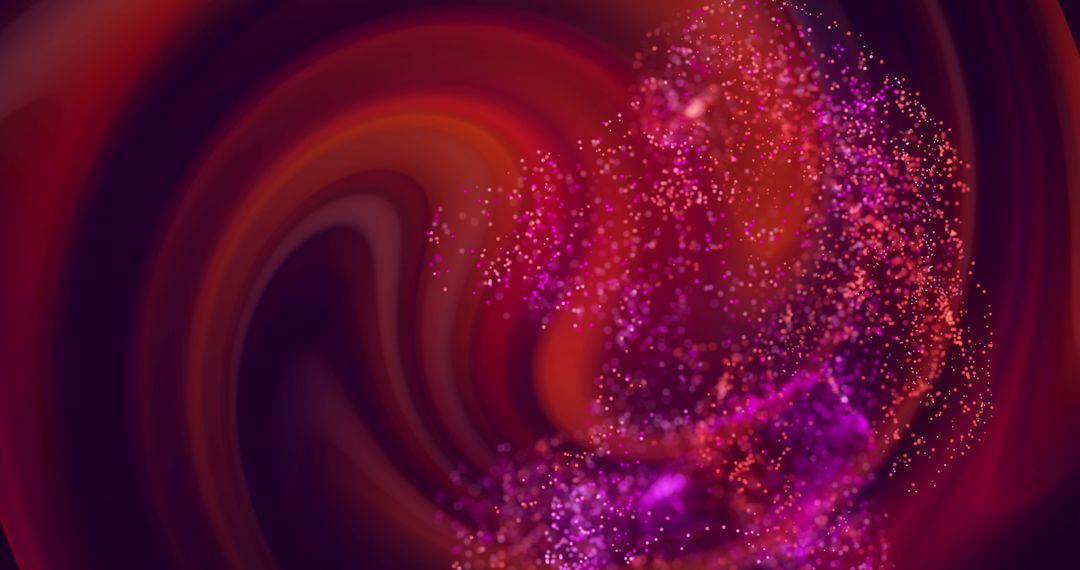 Dynamic Glowing Particles with Colorful Motion Waves