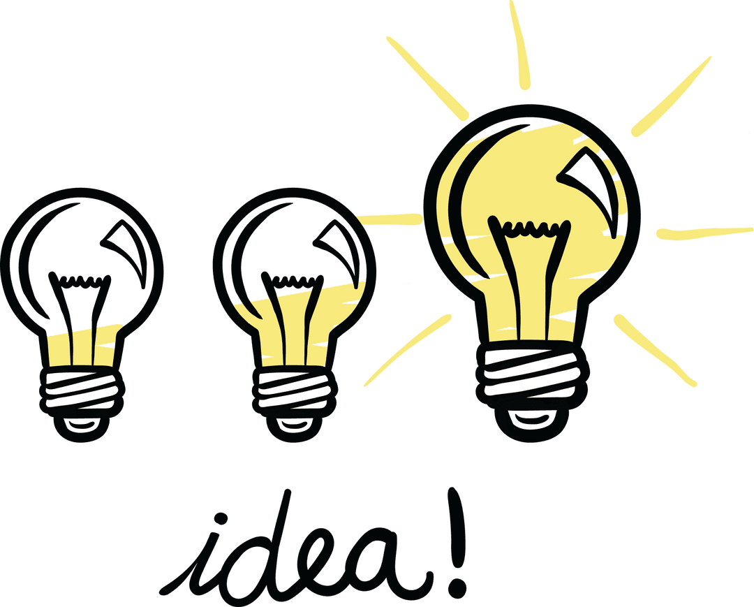 Transparent Light Bulbs Illustrating Ideas and Creativity Concept