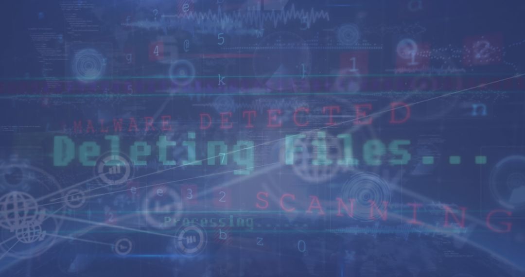 Cybersecurity Threat Attack Interface with Malware Alert and Solutions