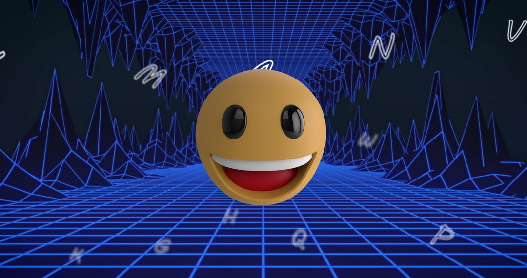 Floating Emoji in Digital Metaverse Environment