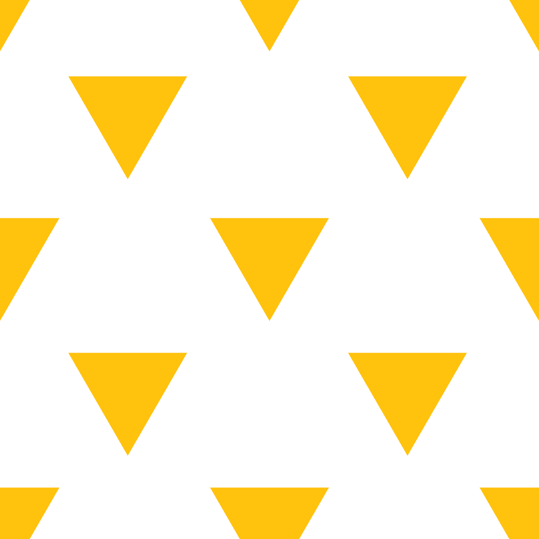 Yellow triangles geometric pattern on transparent background