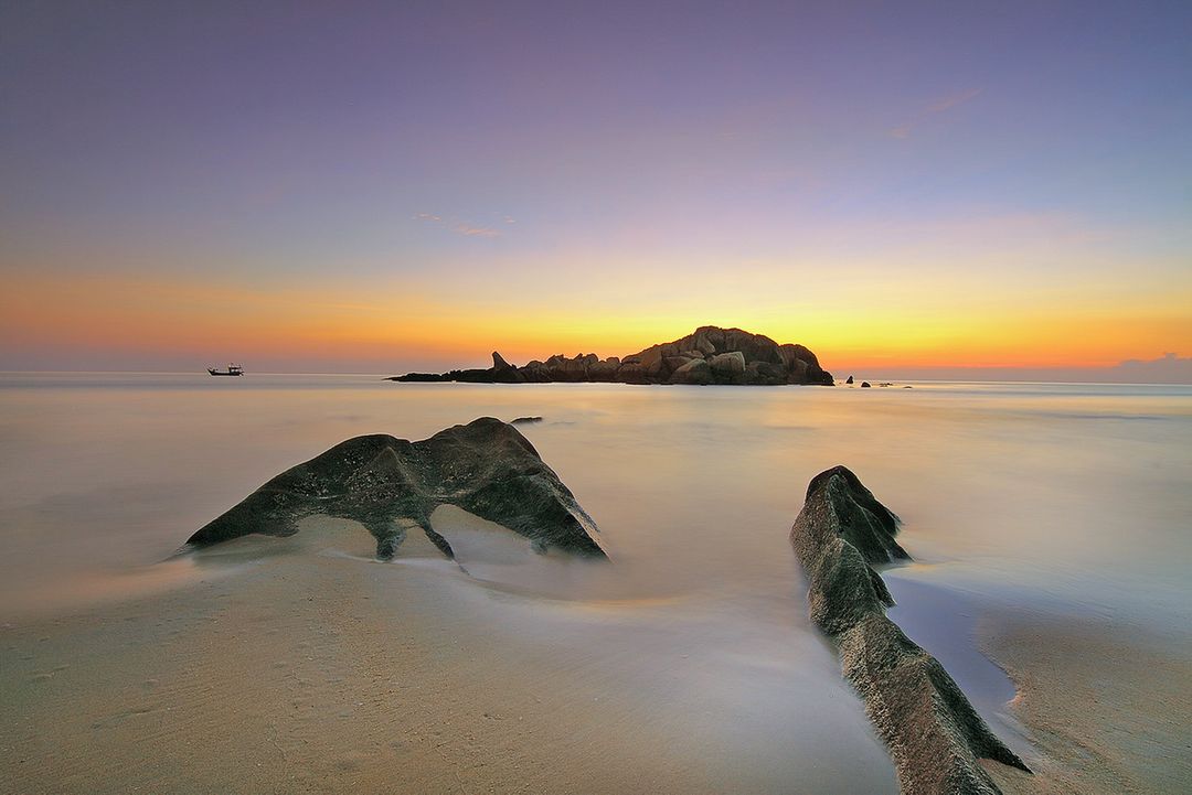 Photo of an Island during Sunset - Free Images, Stock Photos and Pictures on Pikwizard.com