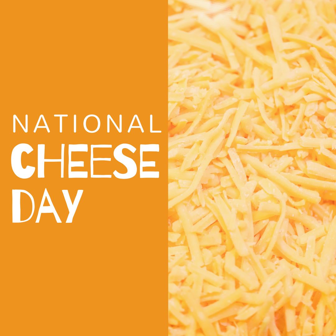 National Cheese Day Celebration with Grated Cheese - Download Free Stock Templates Pikwizard.com