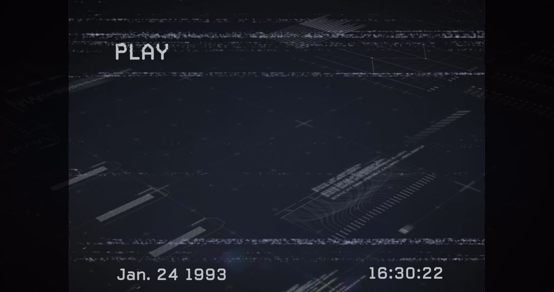 Futuristic Data Processing Background with Digital Interface Elements