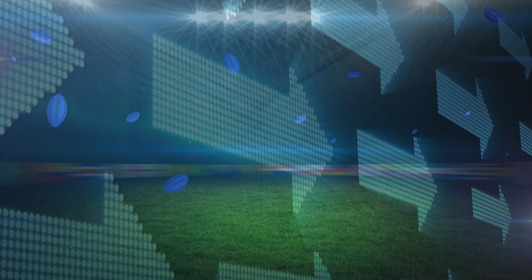 Dynamic Rugby Strategy with Uruguay Theme in Stadium