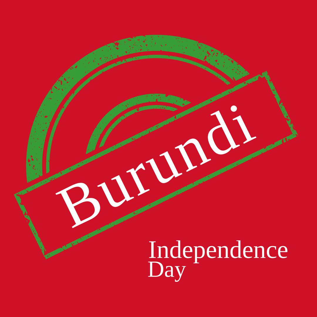 Burundi Independence Day Celebration Design with Patriotic Elements