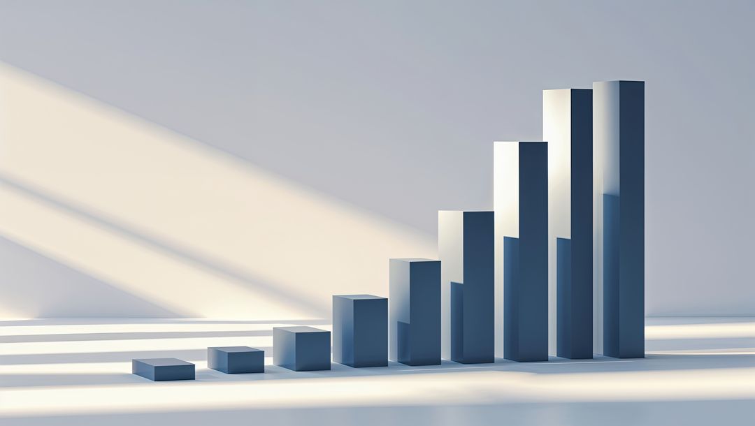 Minimalist Ascending Bar Graph Essential Modern Design