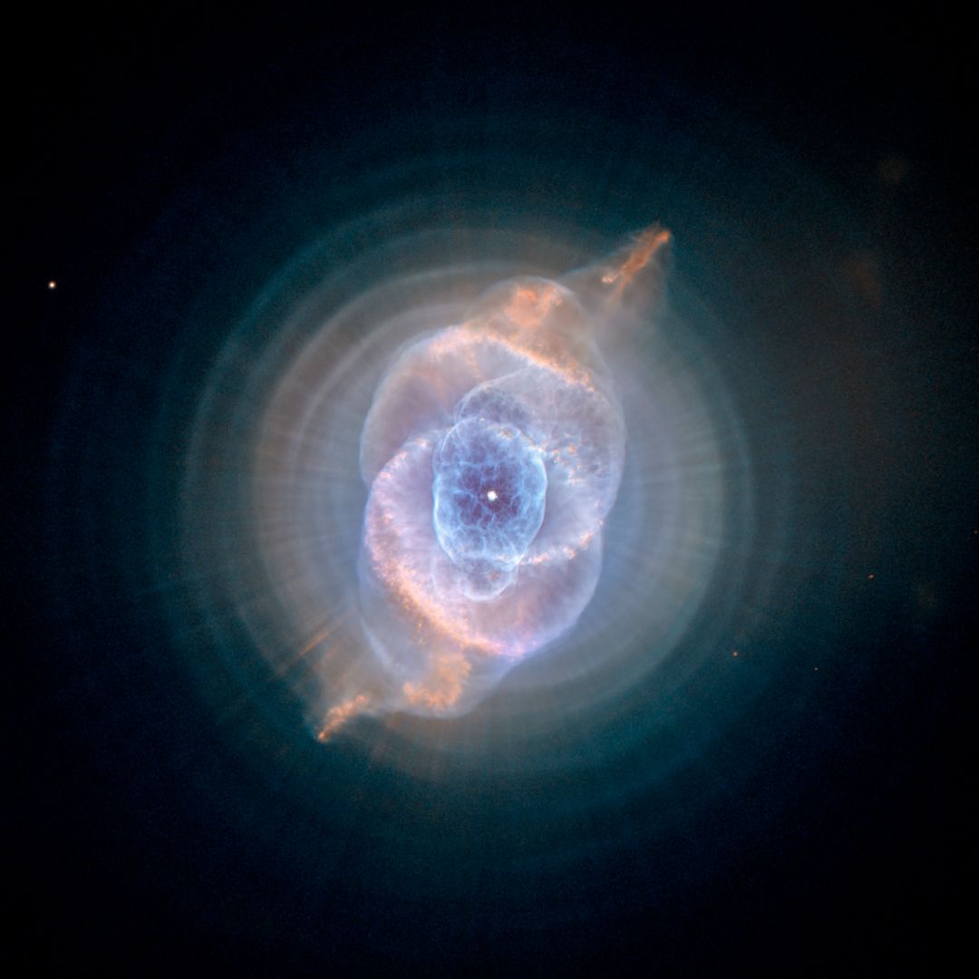 Detailed View of Cat's Eye Nebula Captured by Hubble Space Telescope - Free Images, Stock Photos and Pictures on Pikwizard.com