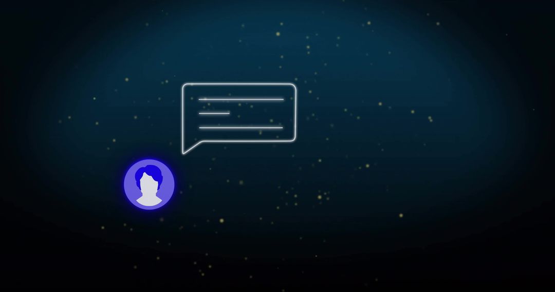 Digital Chat Interface Concept with User Avatar and Message Bubble - Free Images, Stock Photos and Pictures on Pikwizard.com