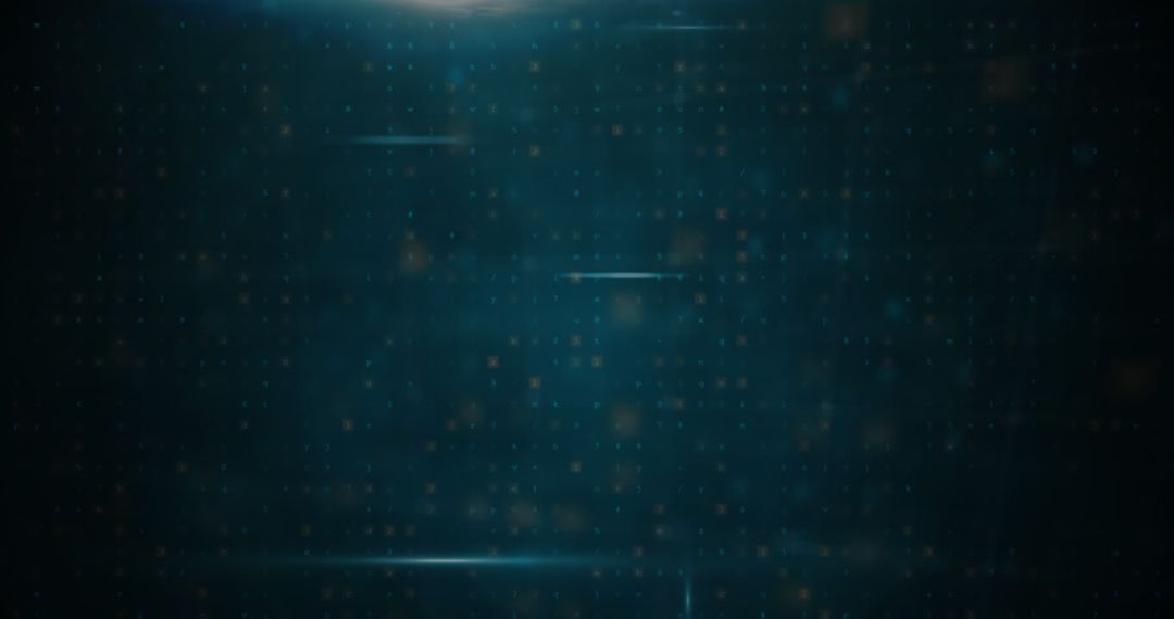 Abstract Digital Dots with Lens Flare on Blue Background